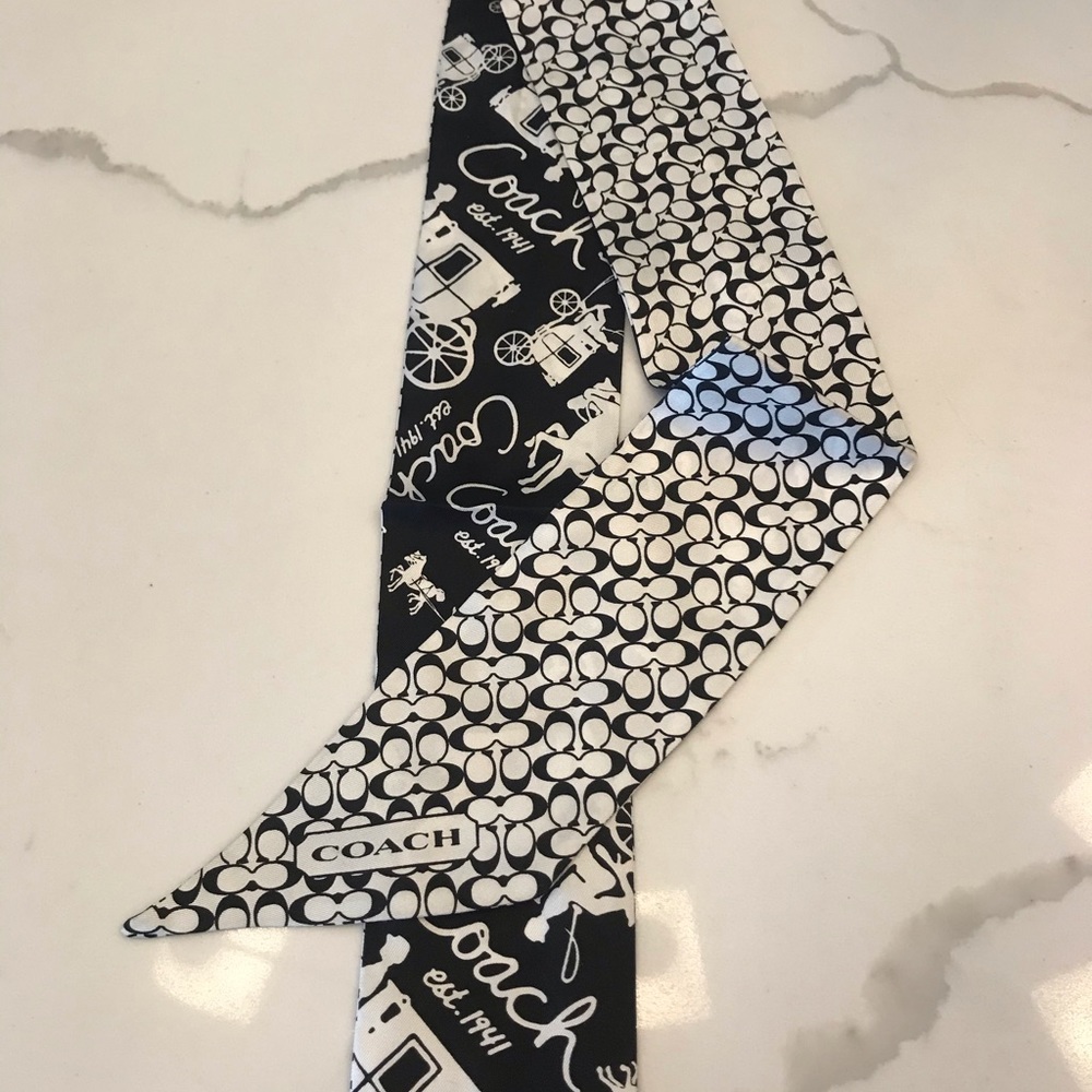 Coach Silk Skinny Headband